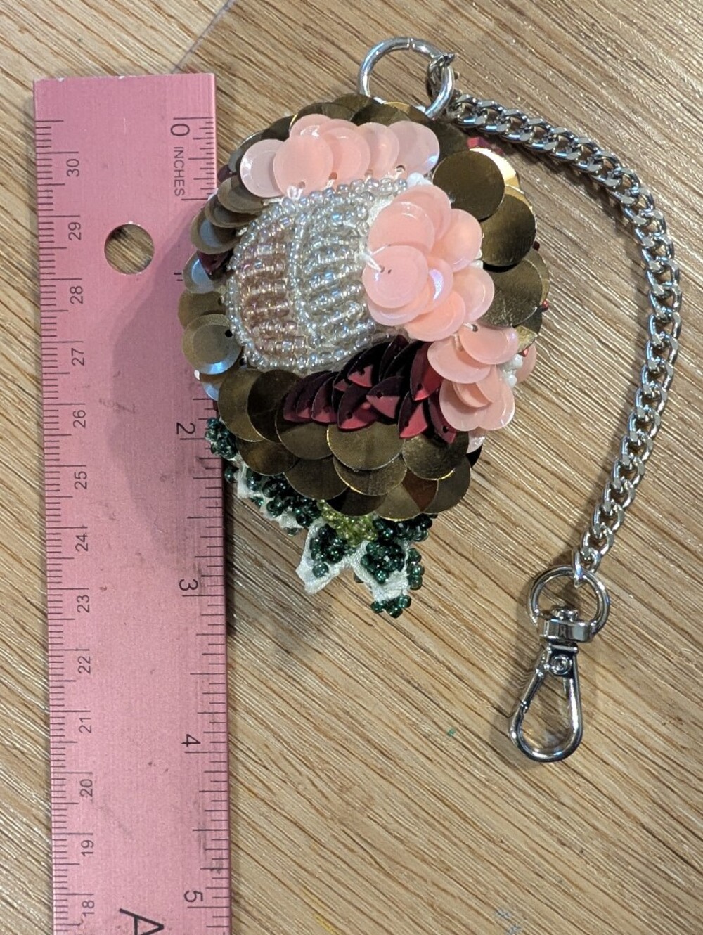 sold**Handmade 3D Beaded Bag Charm 1pc - Picture 7 of 16